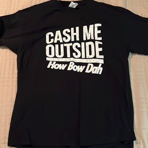 Mens xl black funny short sleeve Tshirt